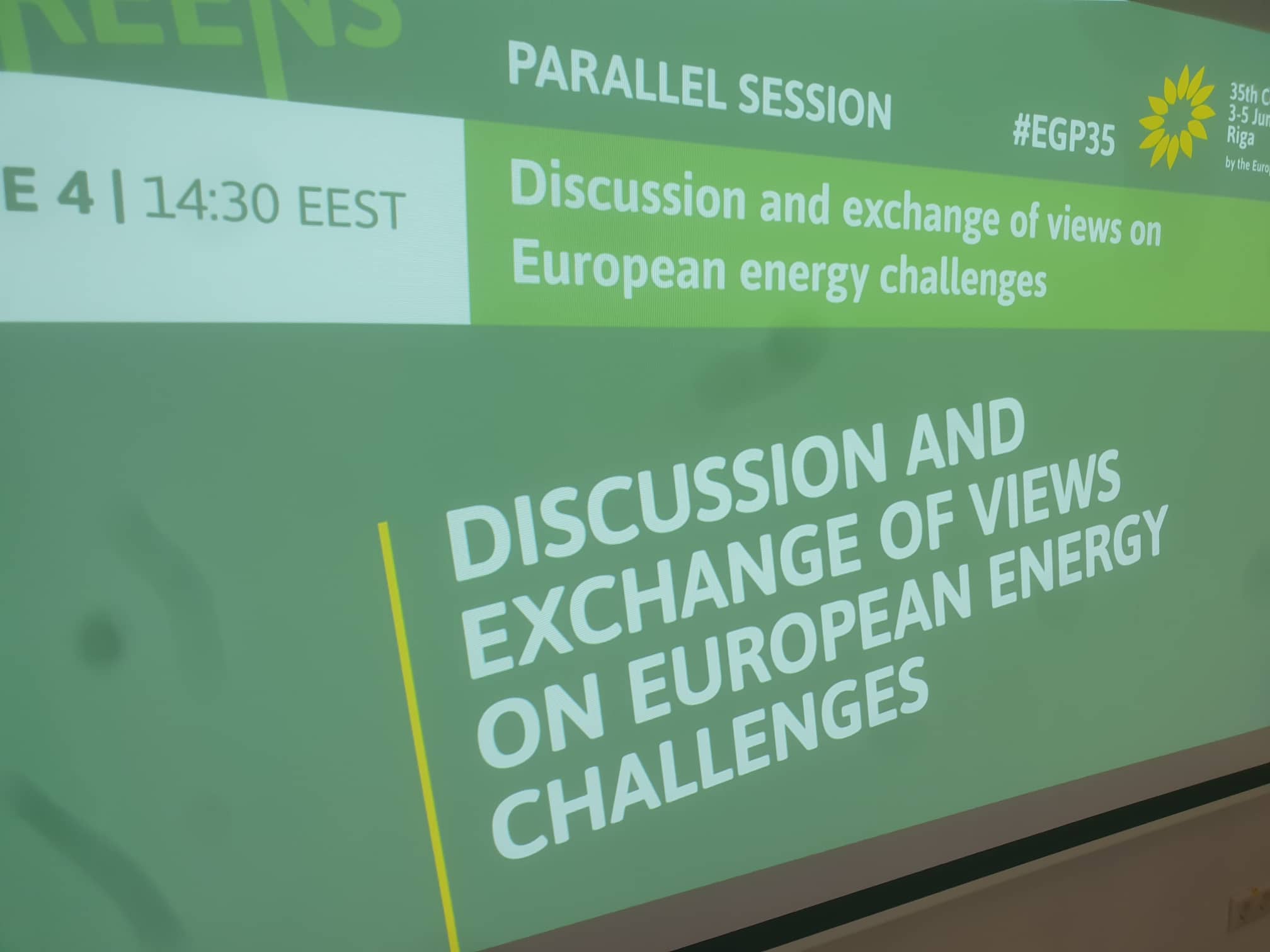 Κρίσιμες συζητήσεις για την ενεργειακή – κλιματική κρίση και την ενεργειακή φτώχεια στο συνέδριο του Ευρωπαϊκού Πράσινου Κόμματος